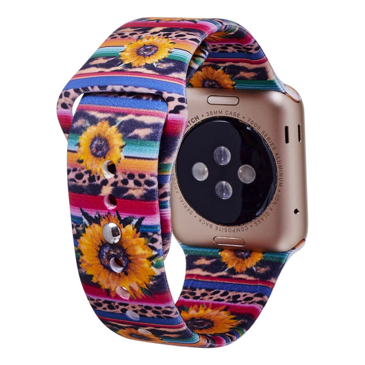 Sunflower Rainbow Apple Watch Band