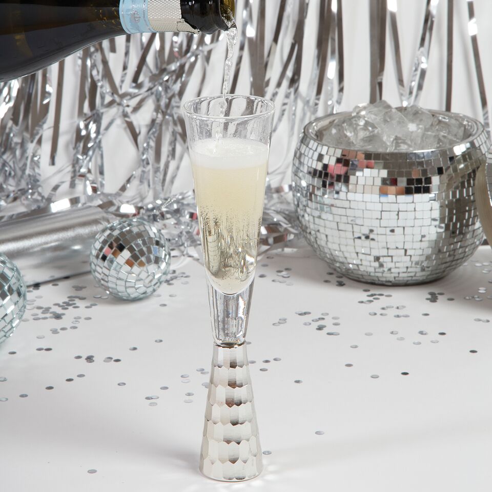 Hammered Stem Champagne Glass