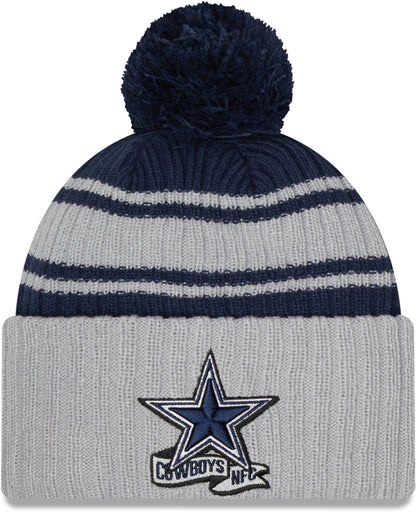 Dallas Cowboys 2022 Sideline Gray Sport Knit Beanie