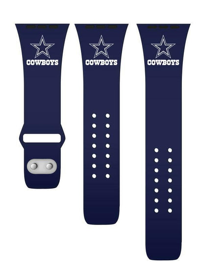 Dallas Cowboys Navy Silicone Apple Watch Band