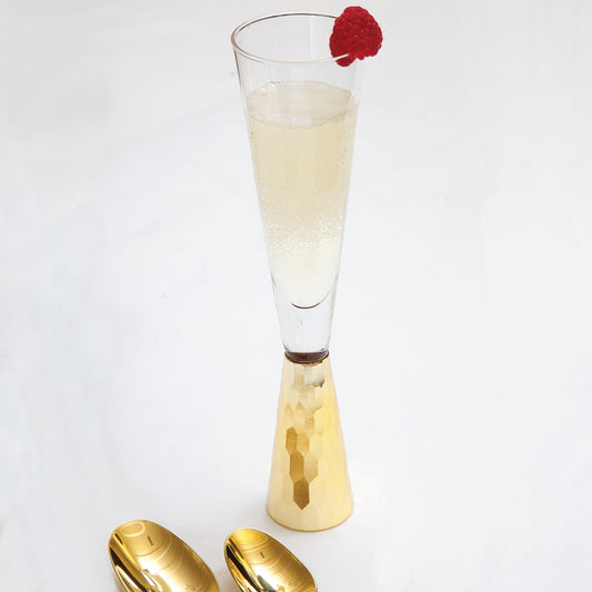 Hammered Stem Champagne Glass