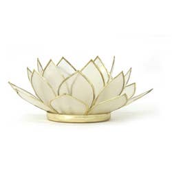 Gemstone Lotus Tea Light Holder