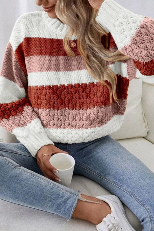 Haven Cable Knit Drop Shoulder Sweater-0