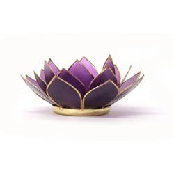 Gemstone Lotus Tea Light Holder