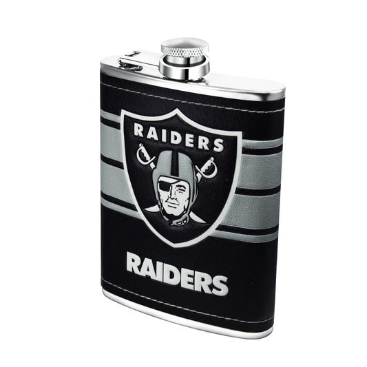 Las Vegas Raiders 8oz Stainless Steel Hip Flask Set
