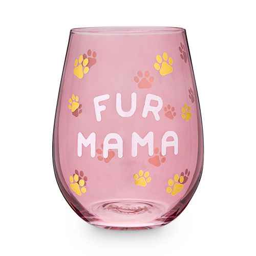Fur Mama 20 oz Stemless Wine Glass