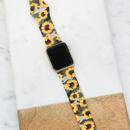 Sunflower Camouflage Apple Watch Band