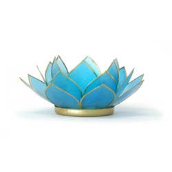 Gemstone Lotus Tea Light Holder