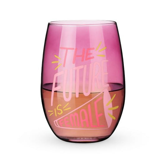 The Future is Female Stemless Wine Glass by Blush®