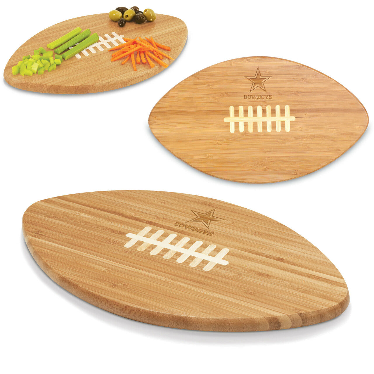 DALLAS COWBOYS – TOUCHDOWN! FOOTBALL CUTTING BOARD & SERVING TRAY