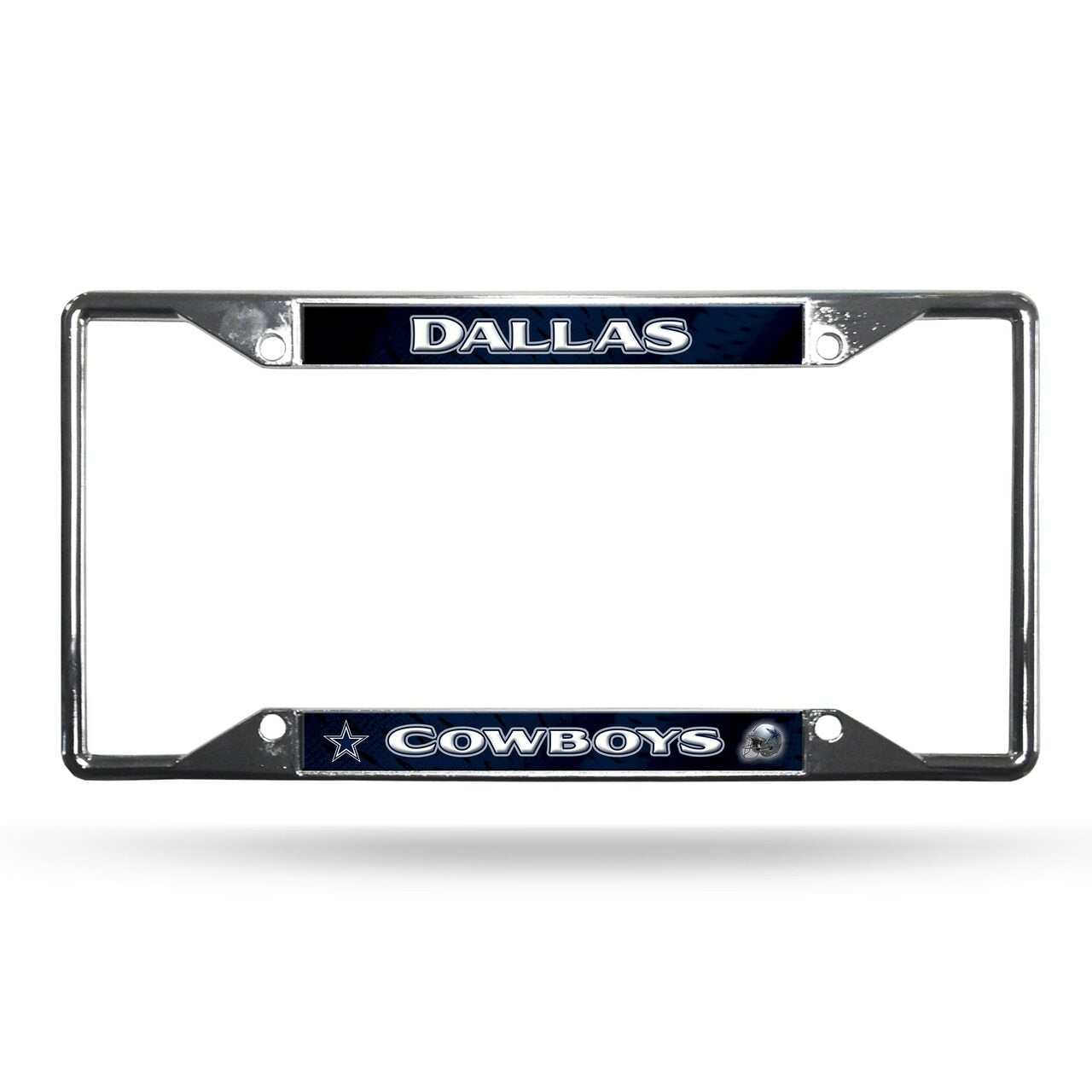 Dallas Cowboys License Plate Frame Chrome EZ View