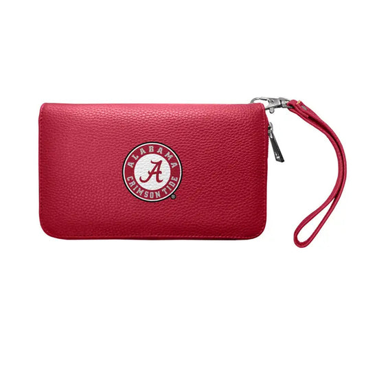 Alabama Crimson Tide Pebble Organizer Zip Wallet