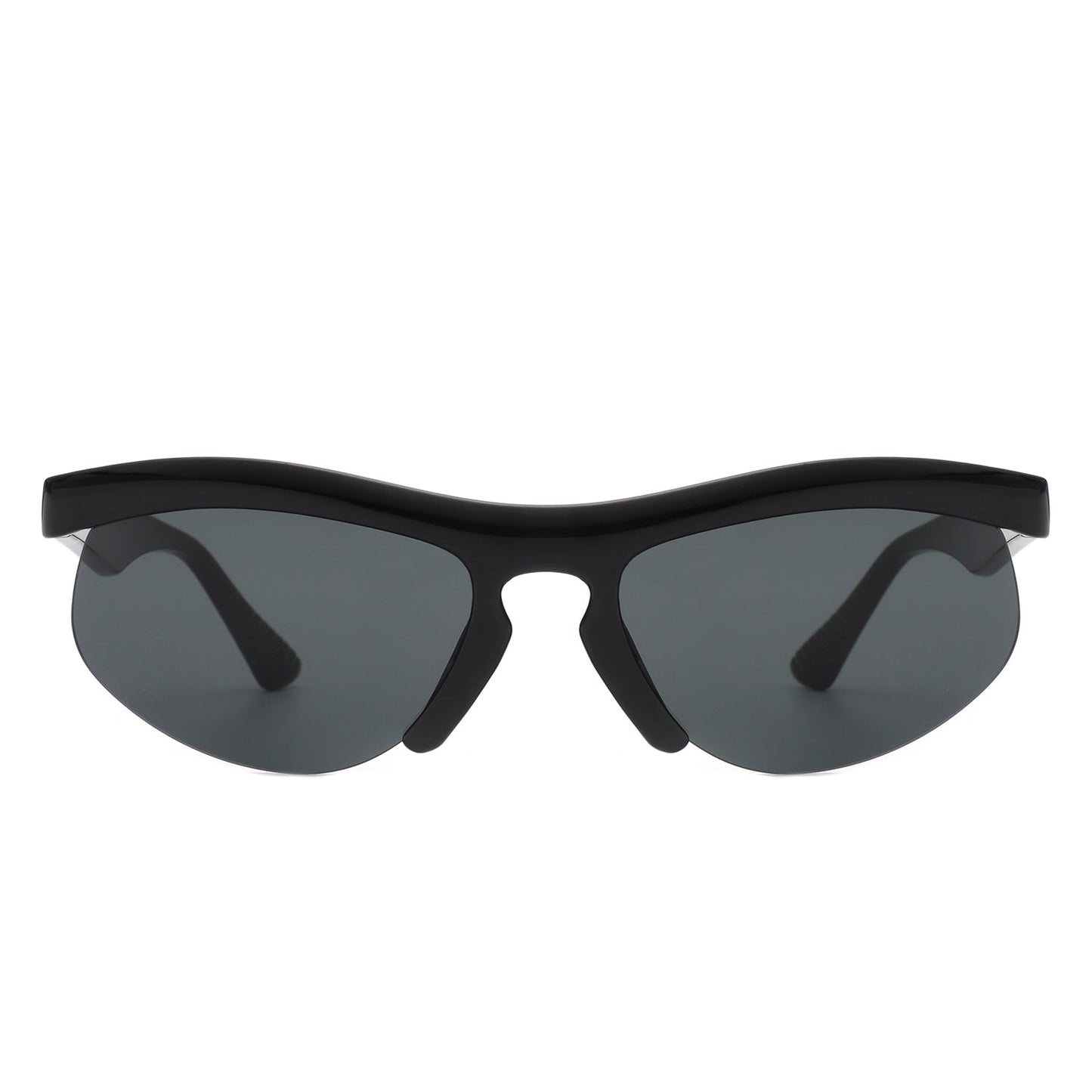 Fliygua - Rectangle Half Frame Sport Square Sunglasses-7