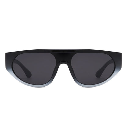 Isolde - Round Flat Top Retro Fashion Sunglasses-2