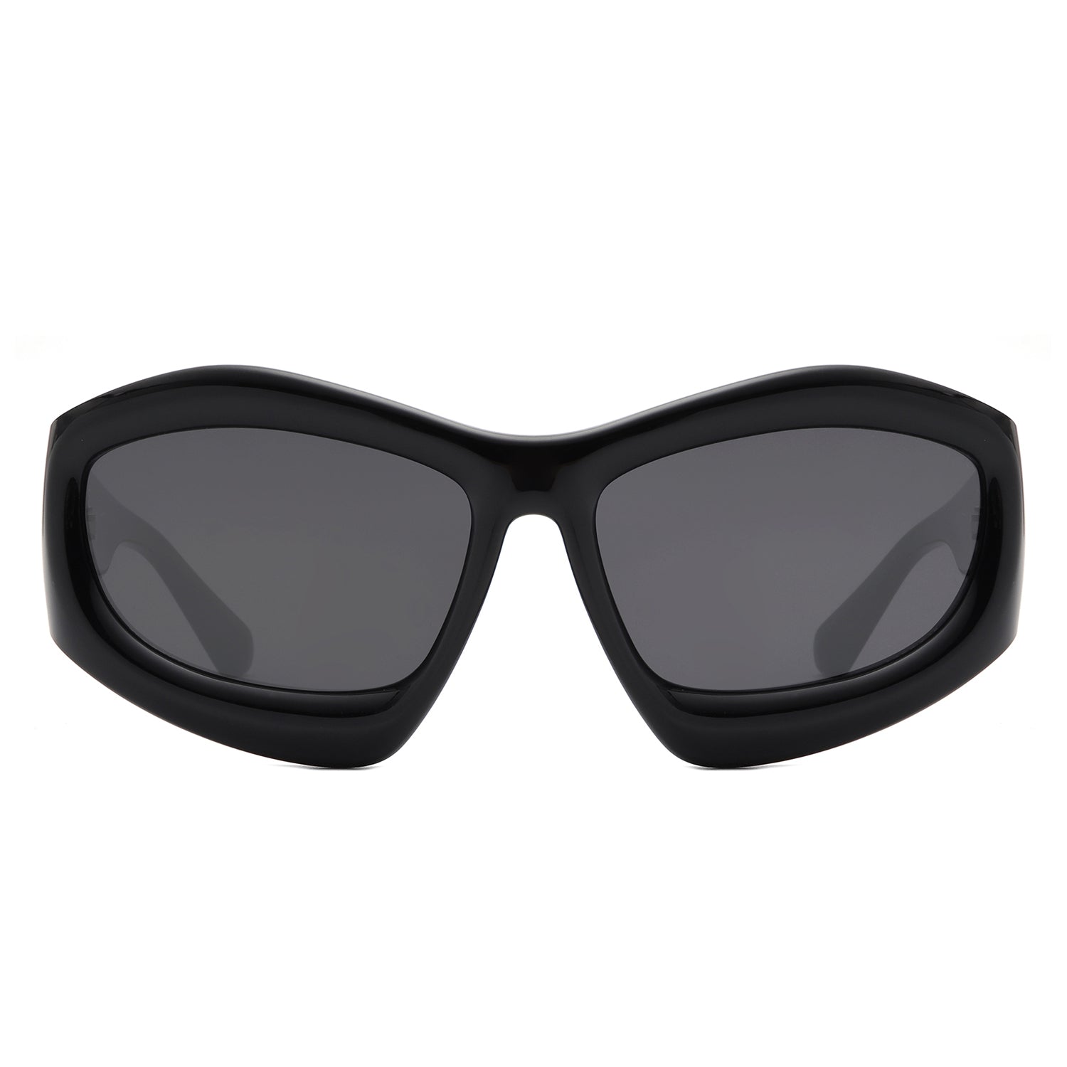 Xaron - Geometric Square Tinted Oversize Chunky Fashion Sunglasses-3