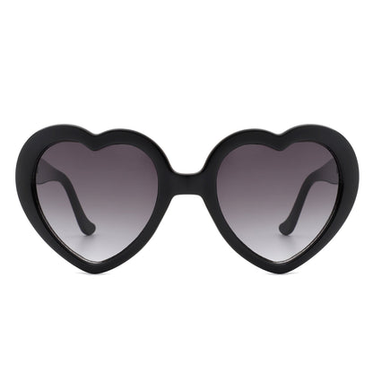 Glowlily - Playful Mod Clout Women Heart Shape Fashion Sunglasses-3