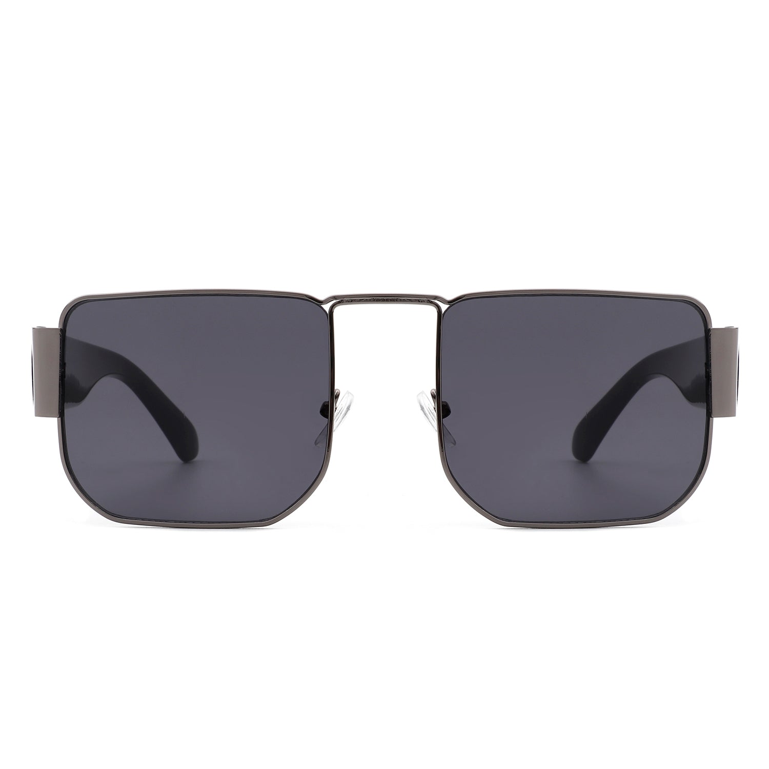 Diamonde - Square Retro Flat Top Tinted Vintage Fashion Sunglasses-3