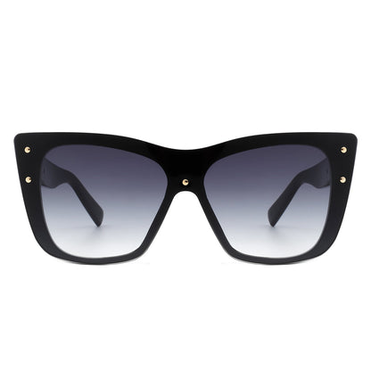 Windborn - Women Retro Square Tinted Cat Eye Fashion Sunglasses-3