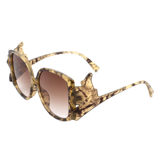 Vortexia - Oversize Irregular Frame Large Fashion Square Sunglasses-0