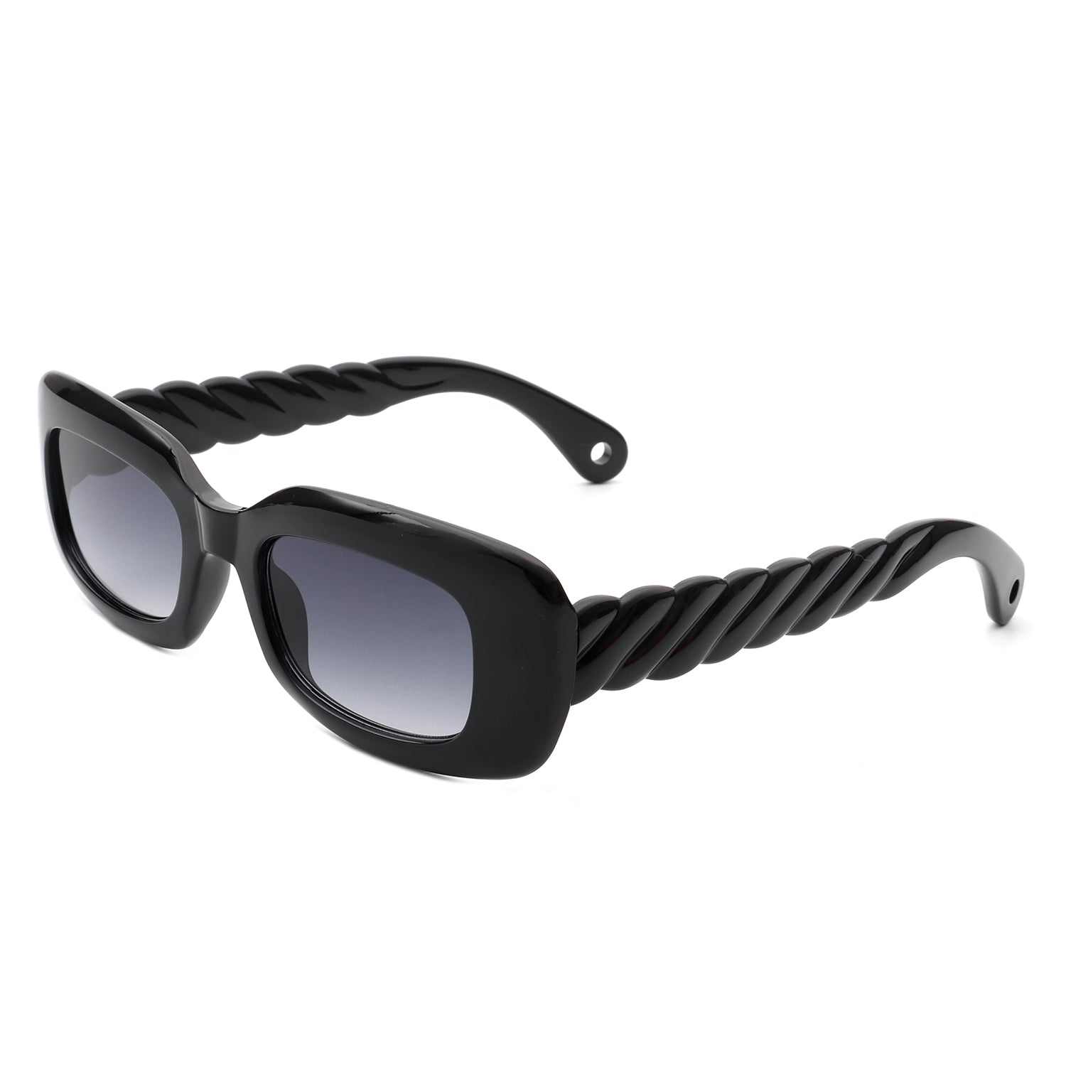 Wonderia - Rectangle Narrow Retro Slim Square Fashion Sunglasses-2