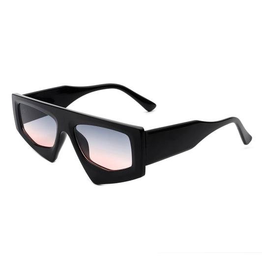 Xyrisia - Rectangle Retro Geometric Sunglasses-0