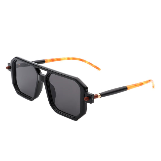 Bluebird - Retro Square Flat Top Brow-Bar Fashion Sunglasses-0