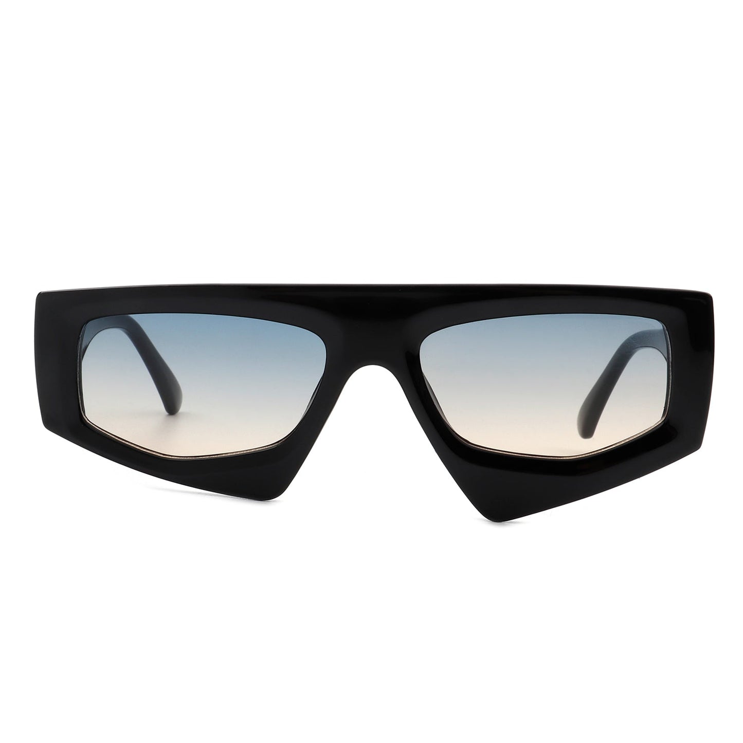 Xyrisia - Rectangle Retro Geometric Sunglasses-10