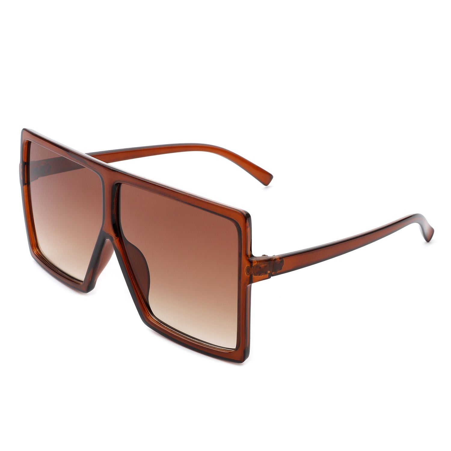 Zenithia - Square Oversize Women Flat Top Fashion Sunglasses-0