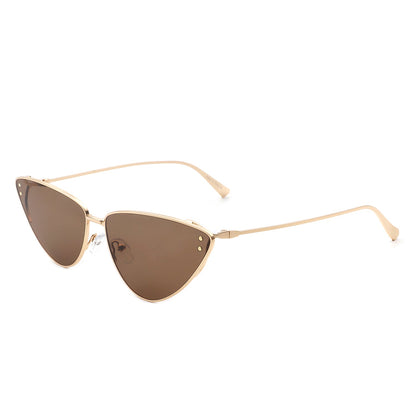 Windflow - Retro Tinted Flat Lens Fashion Cat Eye Sunglasses-3