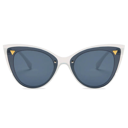 GRENOBLE | Women Retro Fashion Round Cat Eye Sunglasses-3