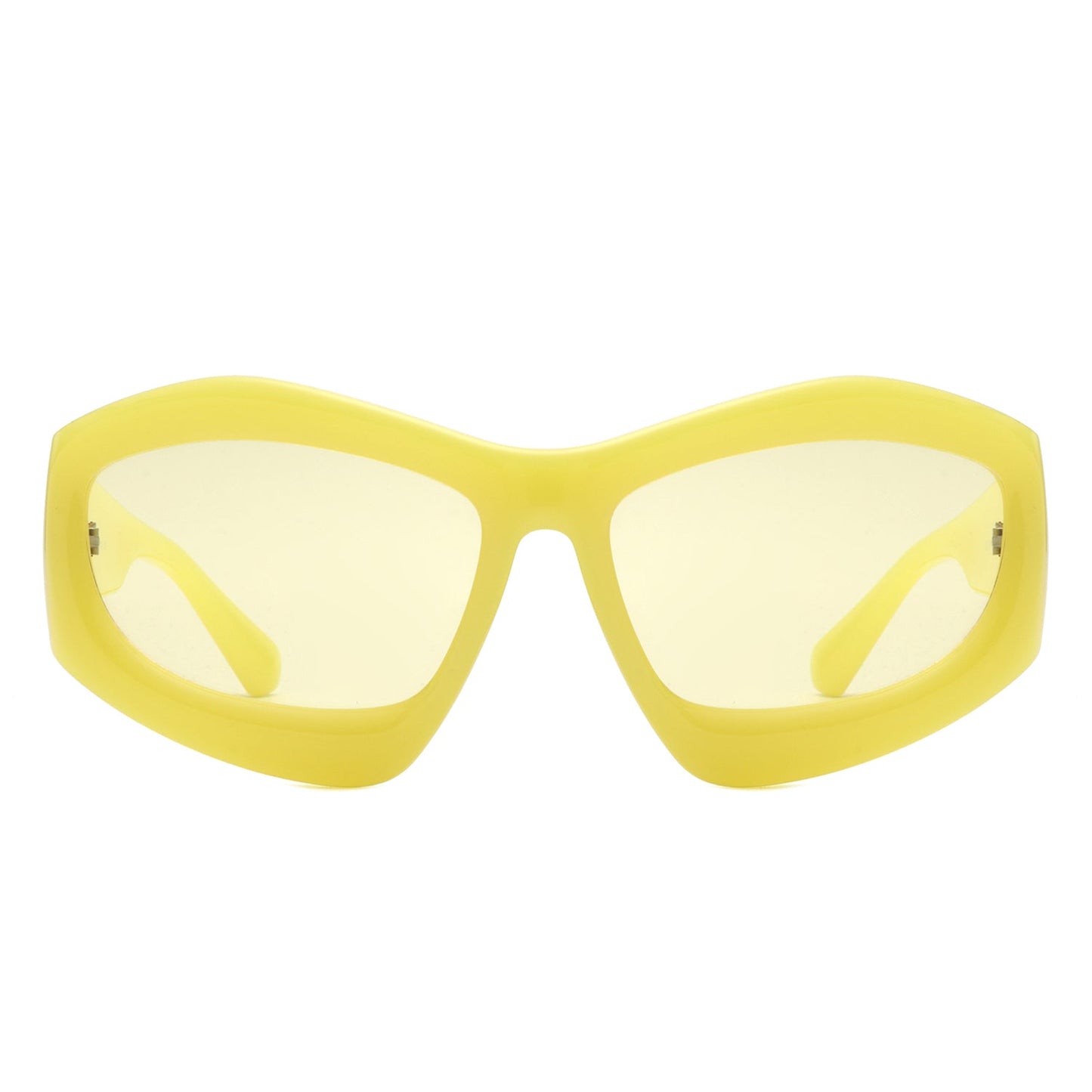 Xaron - Geometric Square Tinted Oversize Chunky Fashion Sunglasses-5