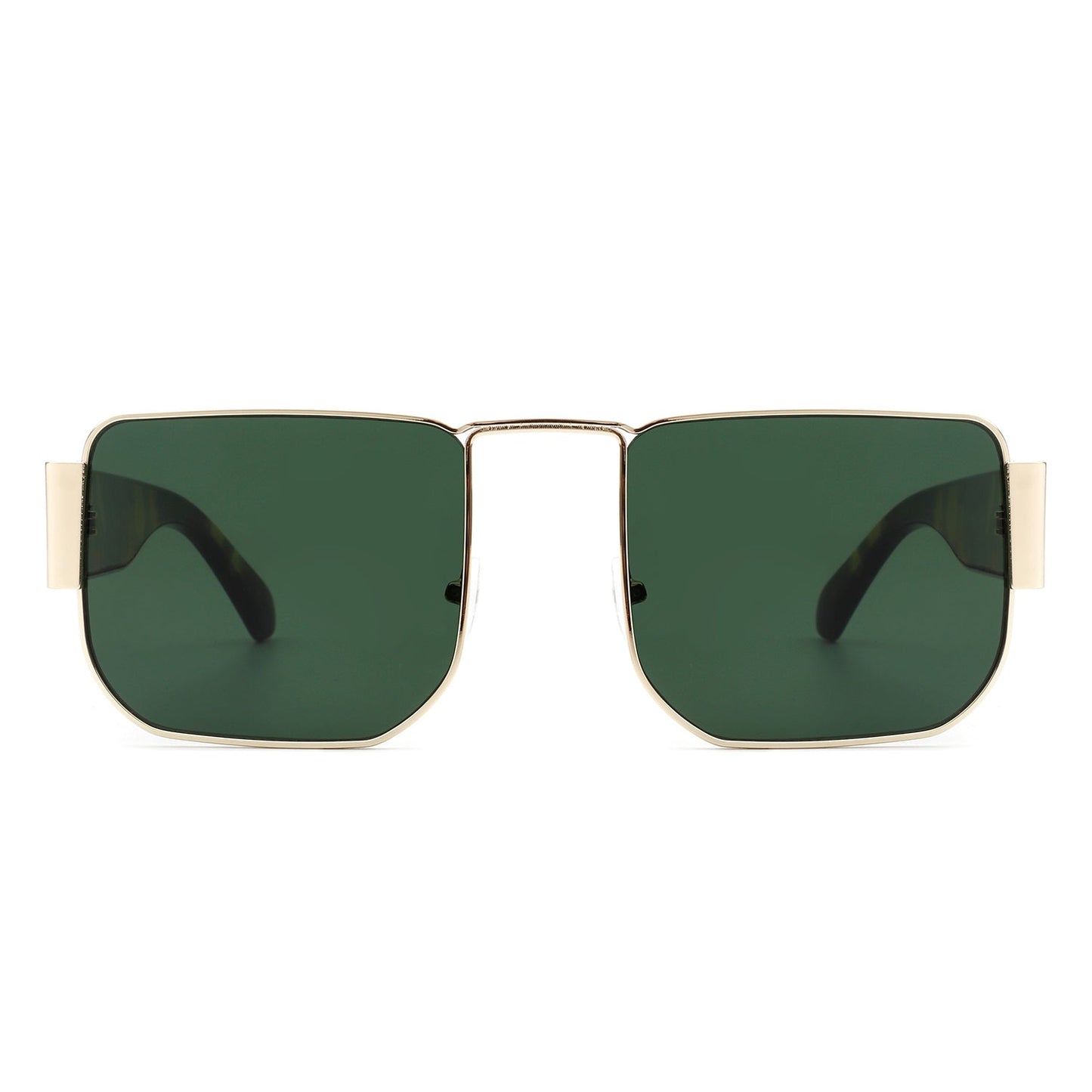 Diamonde - Square Retro Flat Top Tinted Vintage Fashion Sunglasses-6