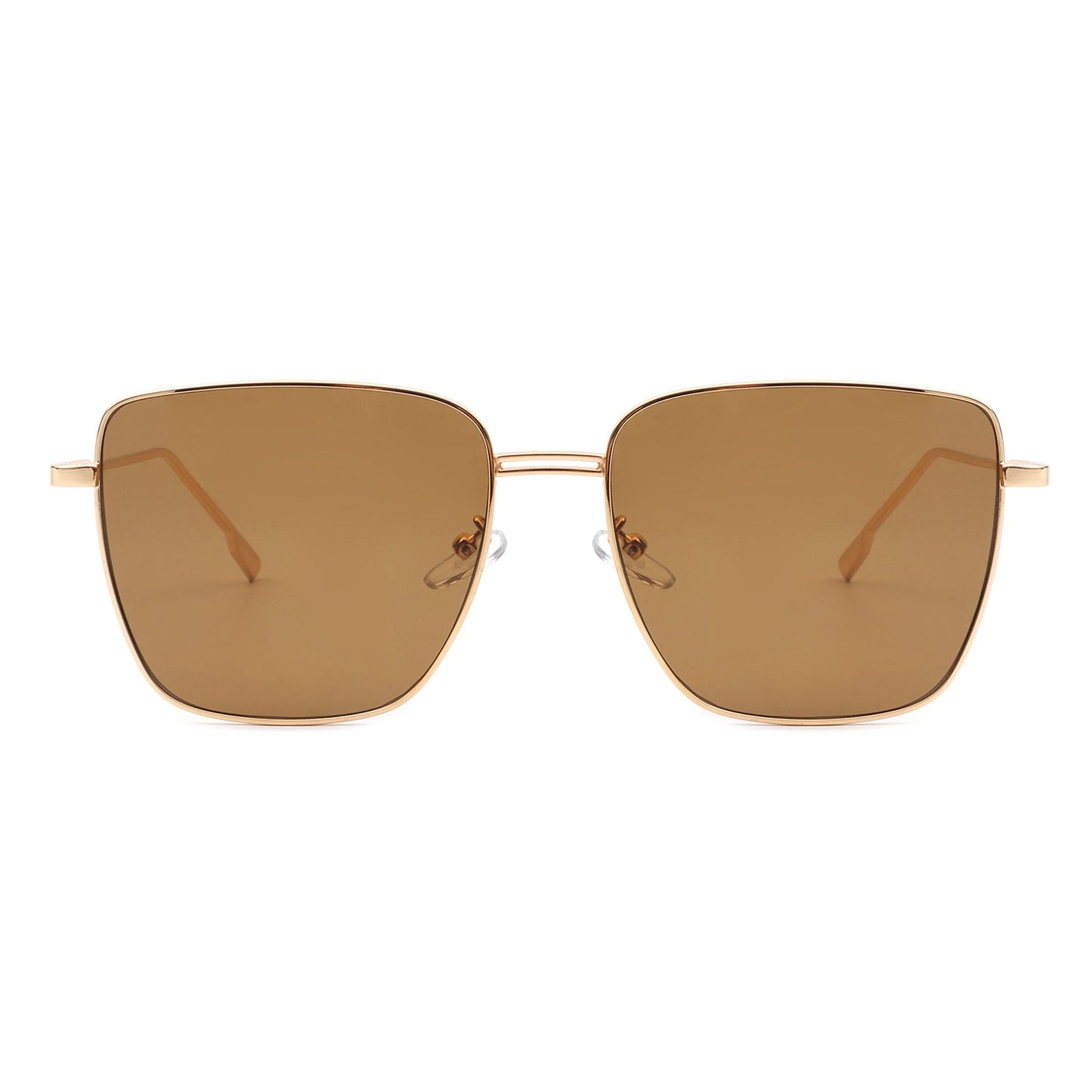 Eskuitan | Women Square Metal Oversize Fashion Sunglasses-3