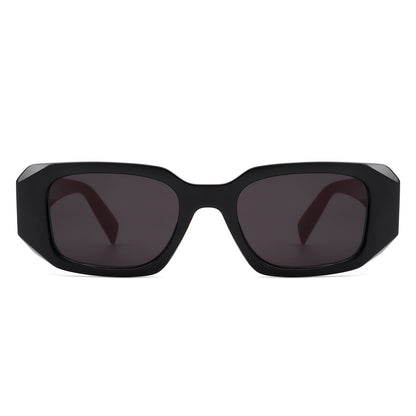 Goldenyx - Rectangular Fashion Geometric Narrow Slim Retro Sunglasses-9