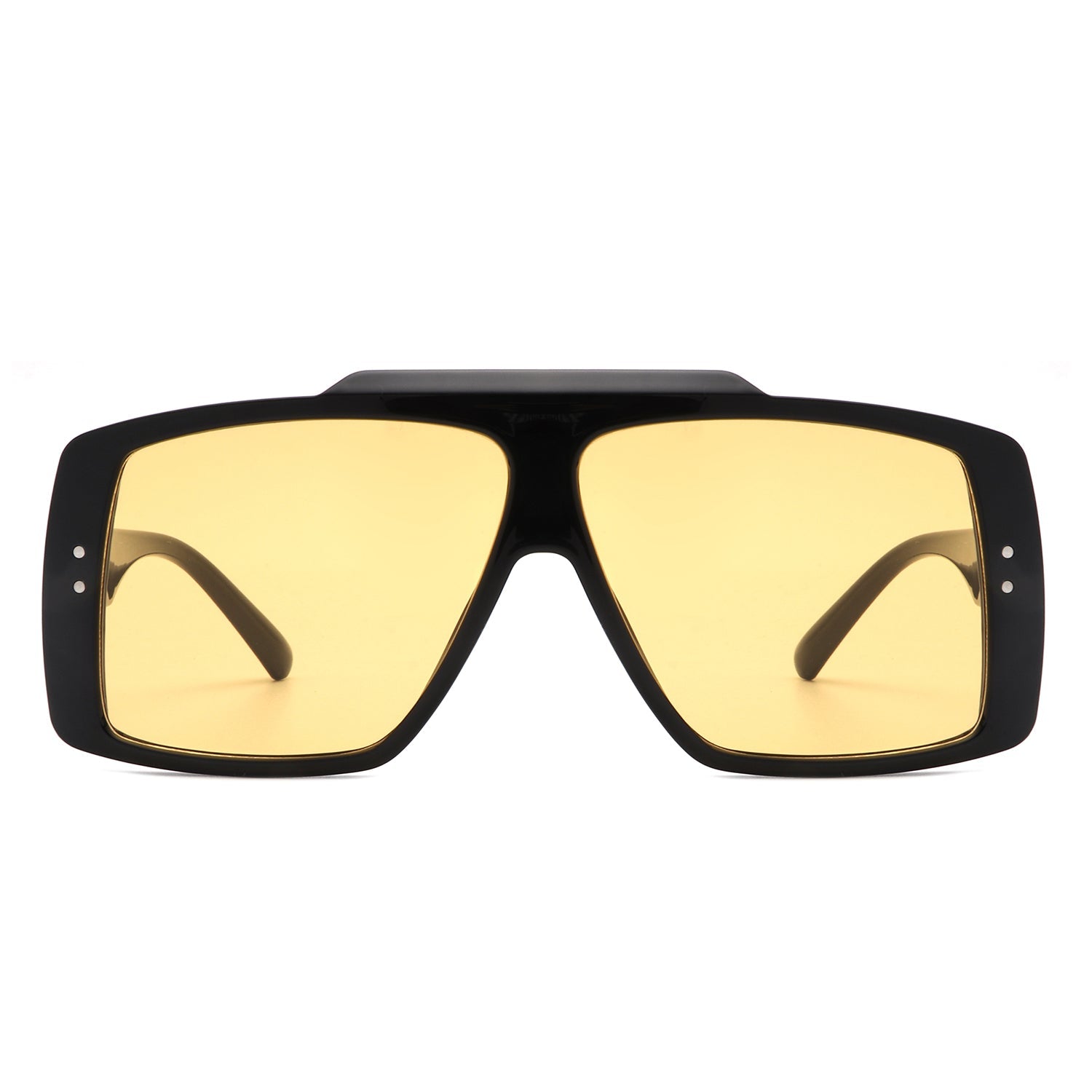 Halia - Square Retro Flat Top Vintage Inspired Fashion Sunglasses-6