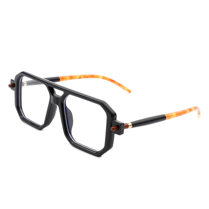 Bluebird - Retro Square Flat Top Brow-Bar Fashion Sunglasses-6