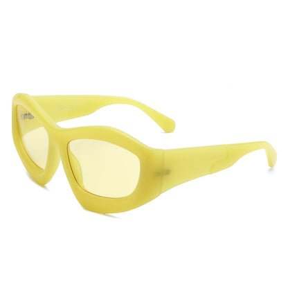 Xaron - Geometric Square Tinted Oversize Chunky Fashion Sunglasses-4