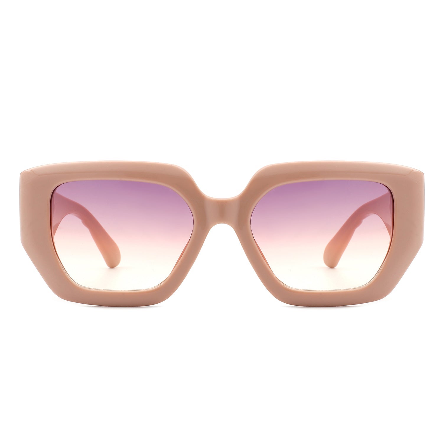 Solstice - Retro Women Geometric Tinted Cat Eye fashion Sunglasses-1