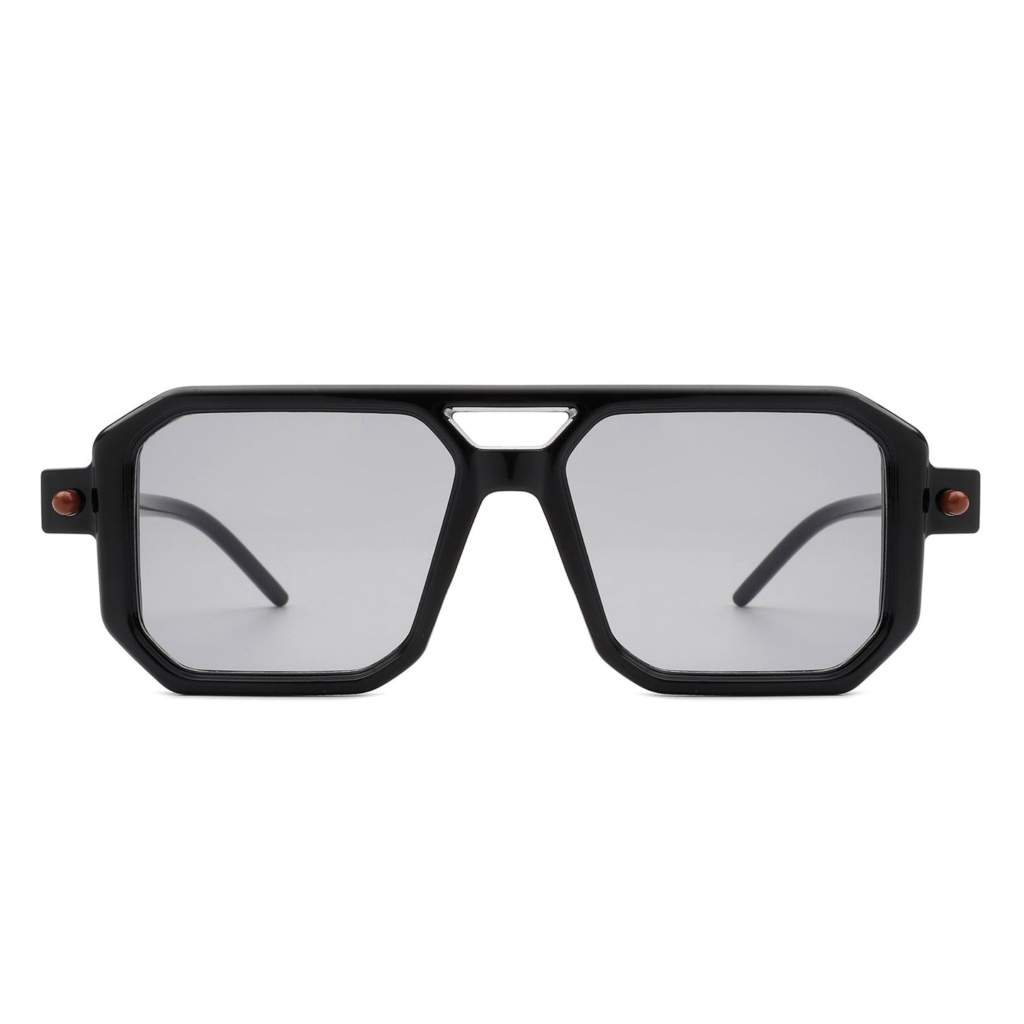 Bluebird - Retro Square Flat Top Brow-Bar Fashion Sunglasses-3