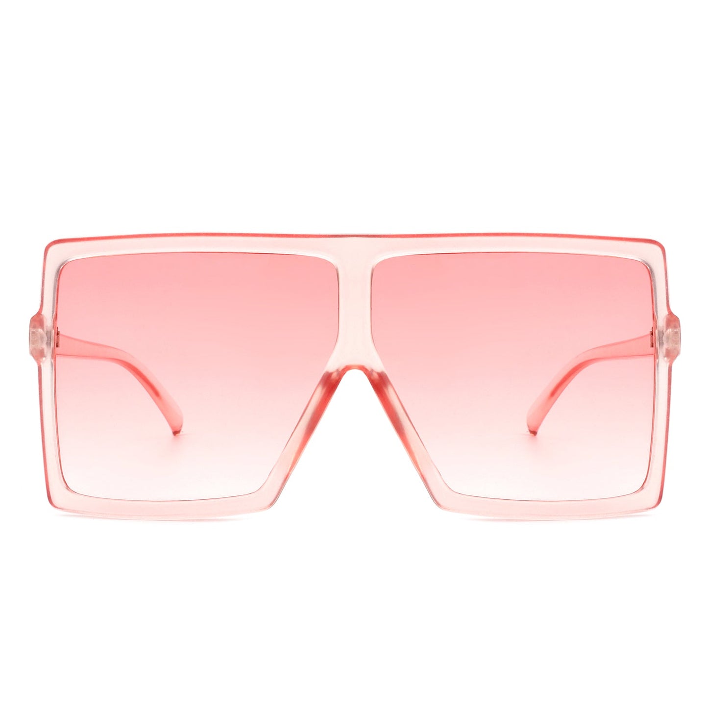 Zenithia - Square Oversize Women Flat Top Fashion Sunglasses-6