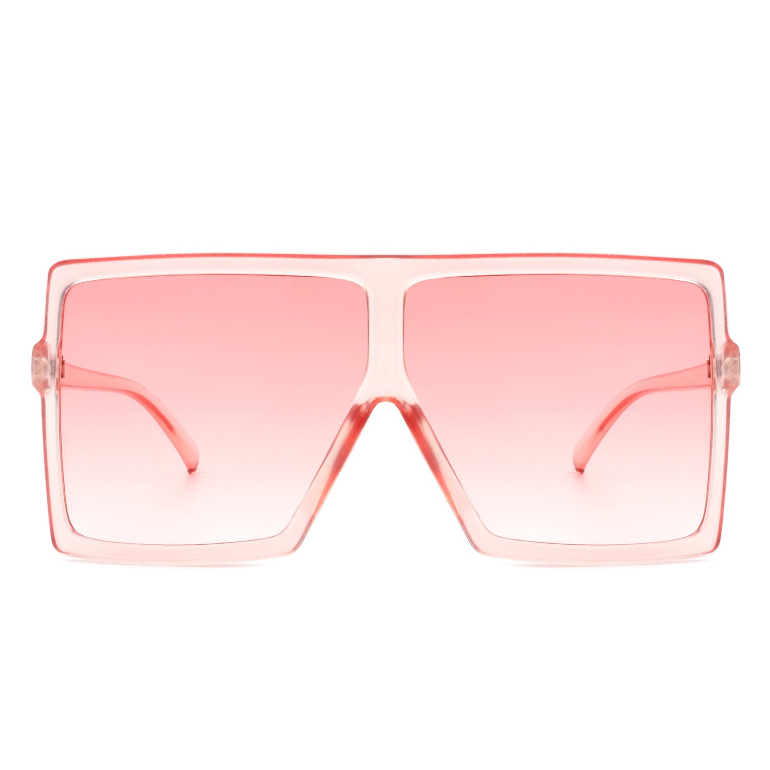 Zenithia - Square Oversize Women Flat Top Fashion Sunglasses-6