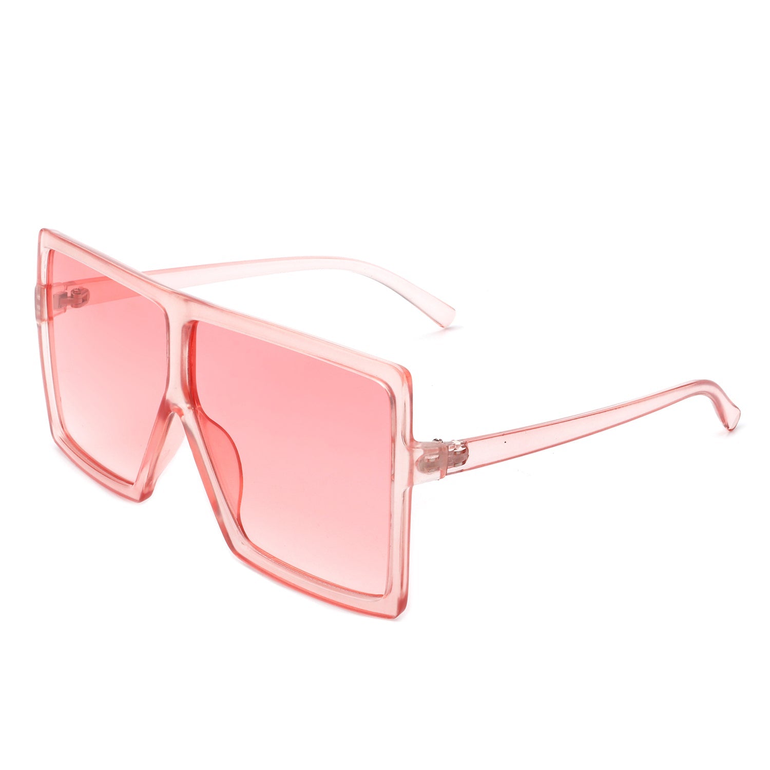 Zenithia - Square Oversize Women Flat Top Fashion Sunglasses-7