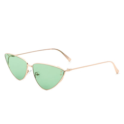 Windflow - Retro Tinted Flat Lens Fashion Cat Eye Sunglasses-6