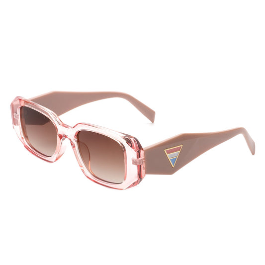 Goldenyx - Rectangular Fashion Geometric Narrow Slim Retro Sunglasses-0