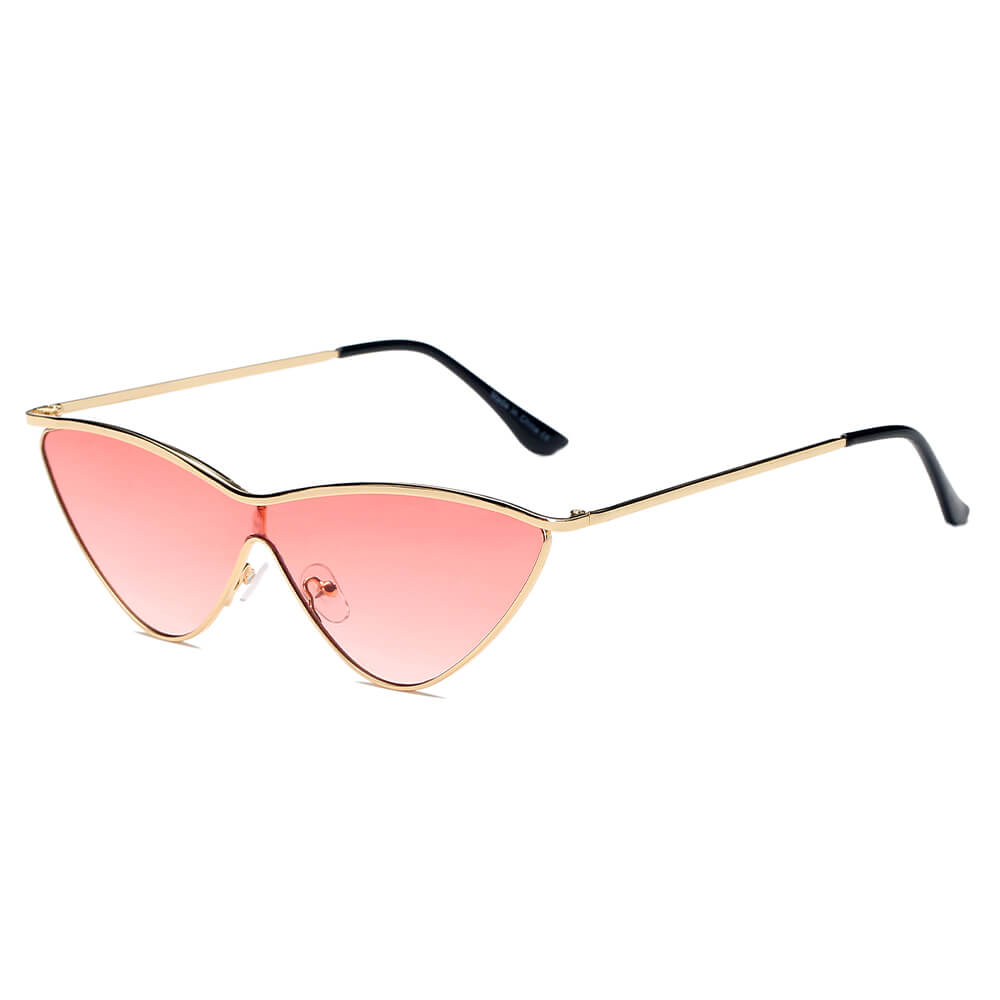 SUSTYA -  Women Fashion Tinted Cat Eye Sunglasses-4