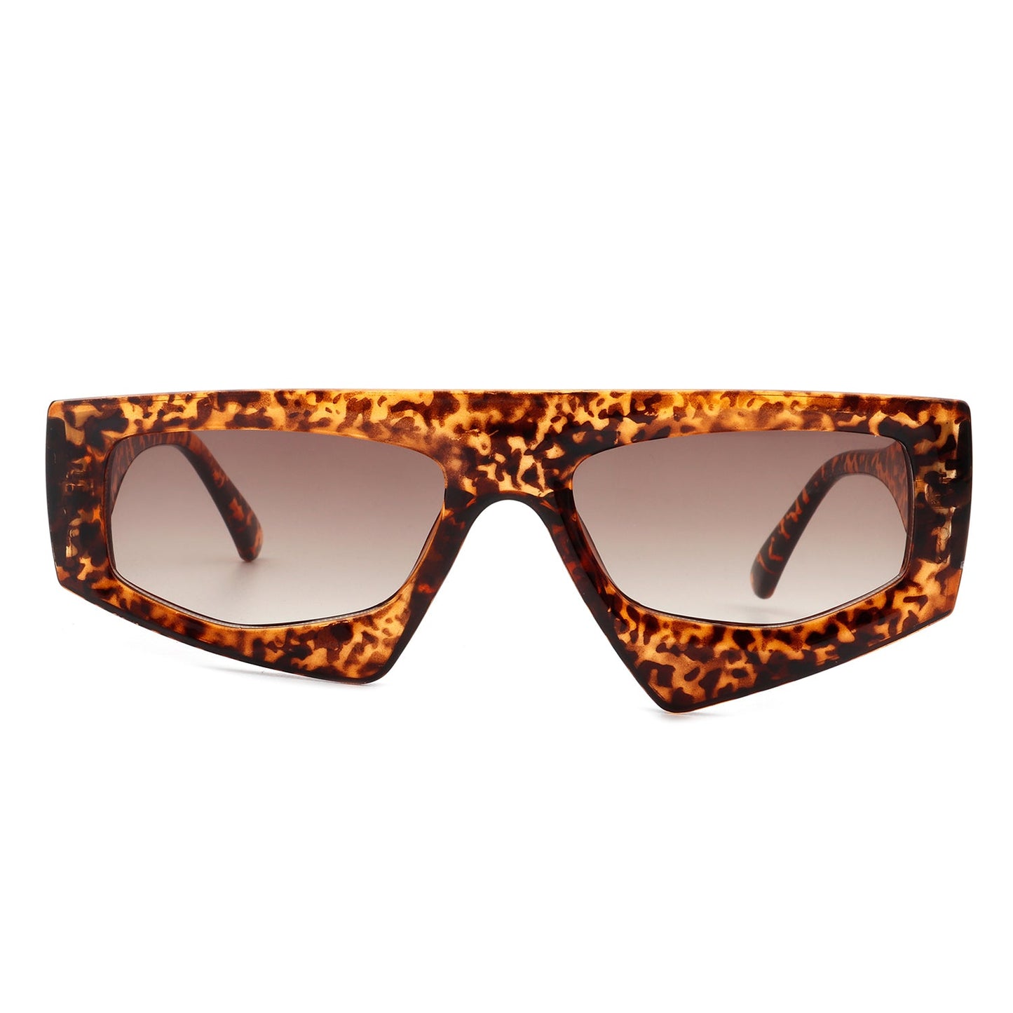 Xyrisia - Rectangle Retro Geometric Sunglasses-8