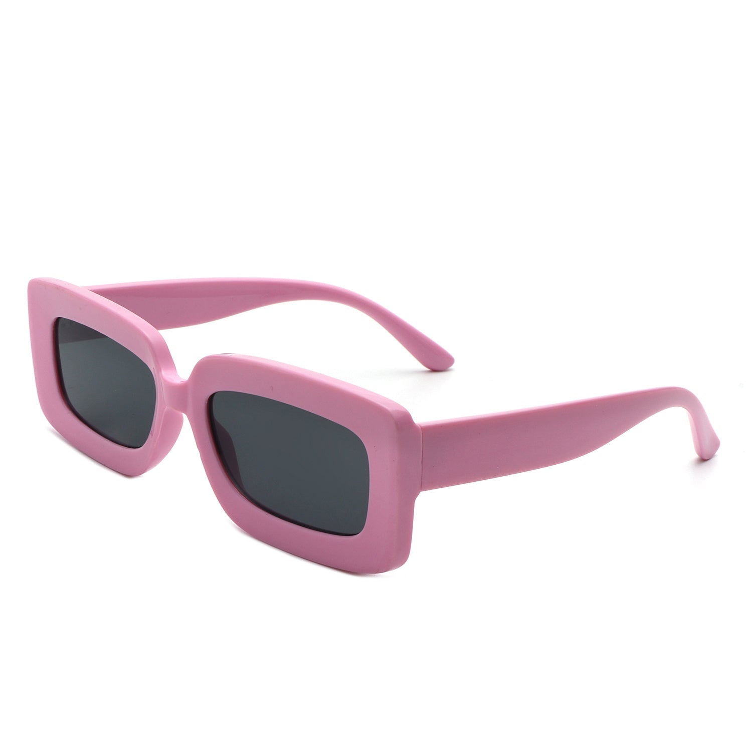 Celestra - Rectangle Flat Lens Fashion Tinted Square Sunglasses-10