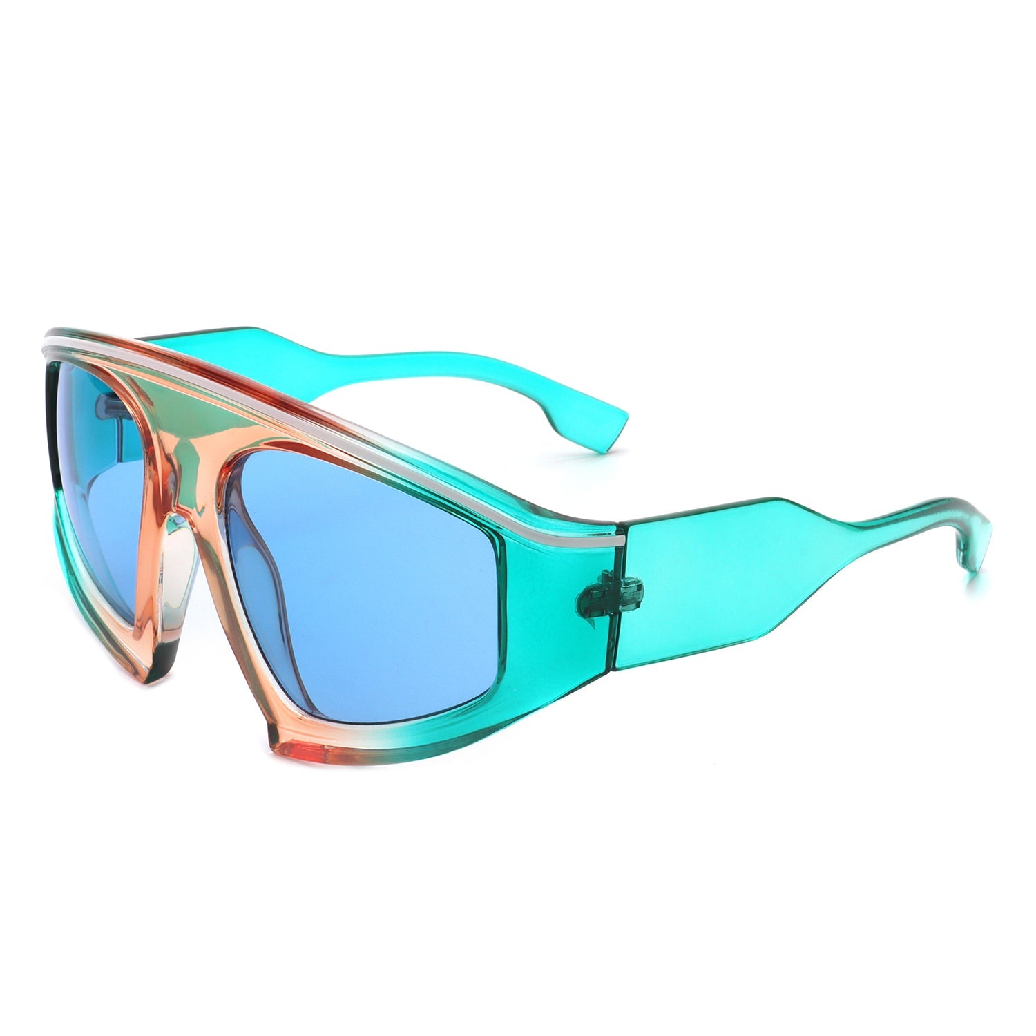 Bramble - Oversize Futuristic Square Women Fashion Sunglasses-11