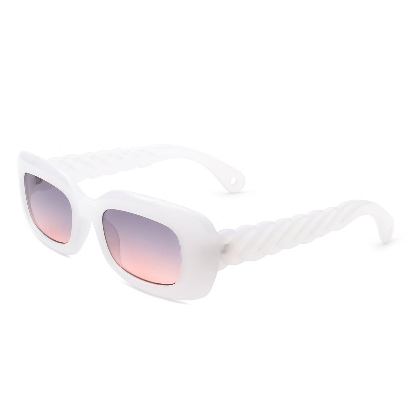 Wonderia - Rectangle Narrow Retro Slim Square Fashion Sunglasses-12