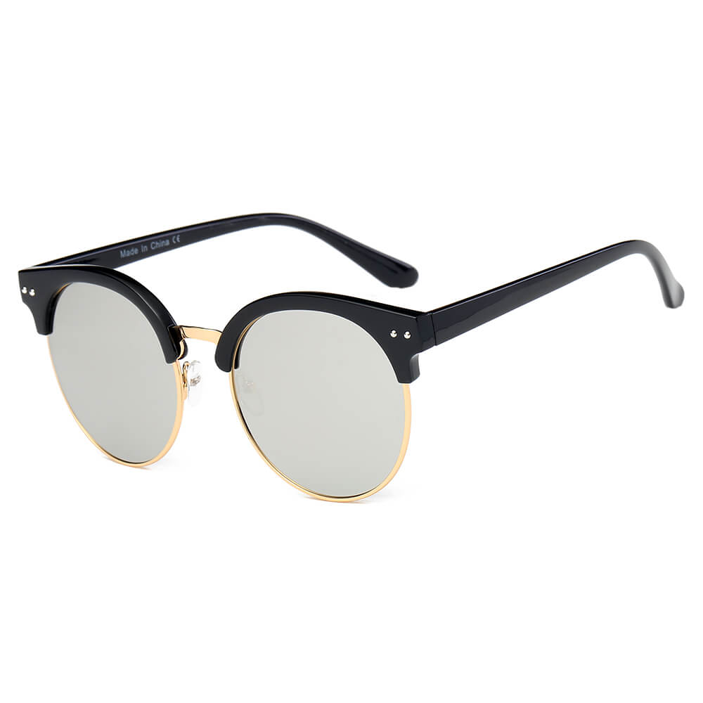 Jermyn - Retro Fashion Round Clubmaster Sunglasses-0